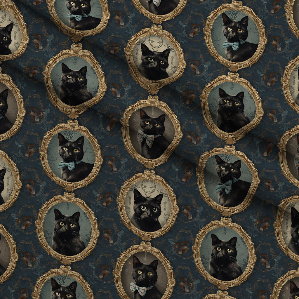 Gilded Whiskers Pattern 6 Fleece Fabric — fleece fabric folded close-up preview (mv-fleece-v1:lying)