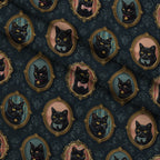 Gilded Whiskers Pattern 9 Fleece Fabric — fleece fabric folded close-up preview (mv-fleece-v1:lying)