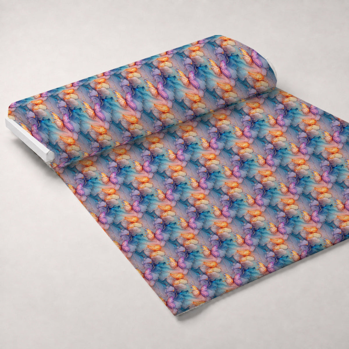 Gilded Wings Pattern 10 Fleece Fabric — fleece fabric unrolled bolt preview (mv-fleece-v1:bolt)