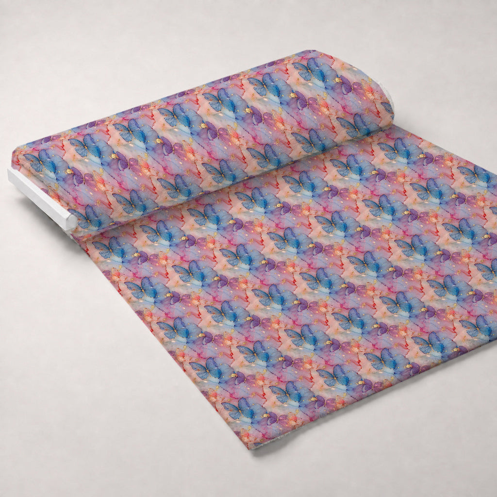 Gilded Wings Pattern 11 Fleece Fabric — fleece fabric unrolled bolt preview (mv-fleece-v1:bolt)