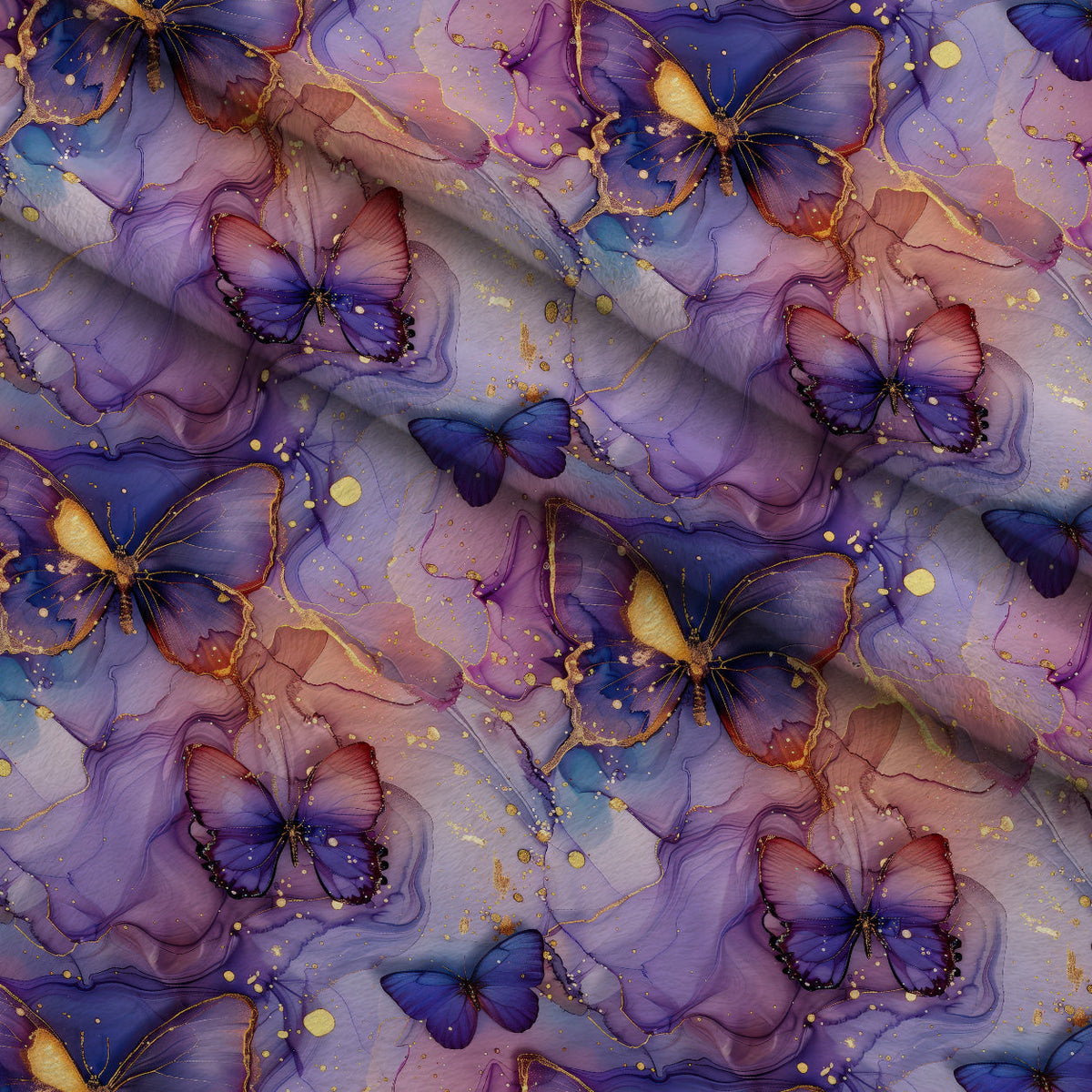 Gilded Wings Pattern 12 Fleece Fabric — fleece fabric folded close-up preview (mv-fleece-v1:lying)