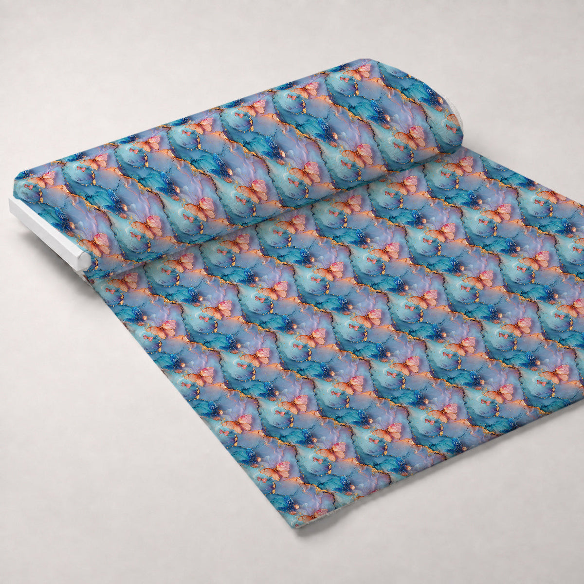 Gilded Wings Pattern 3 Fleece Fabric — fleece fabric unrolled bolt preview (mv-fleece-v1:bolt)