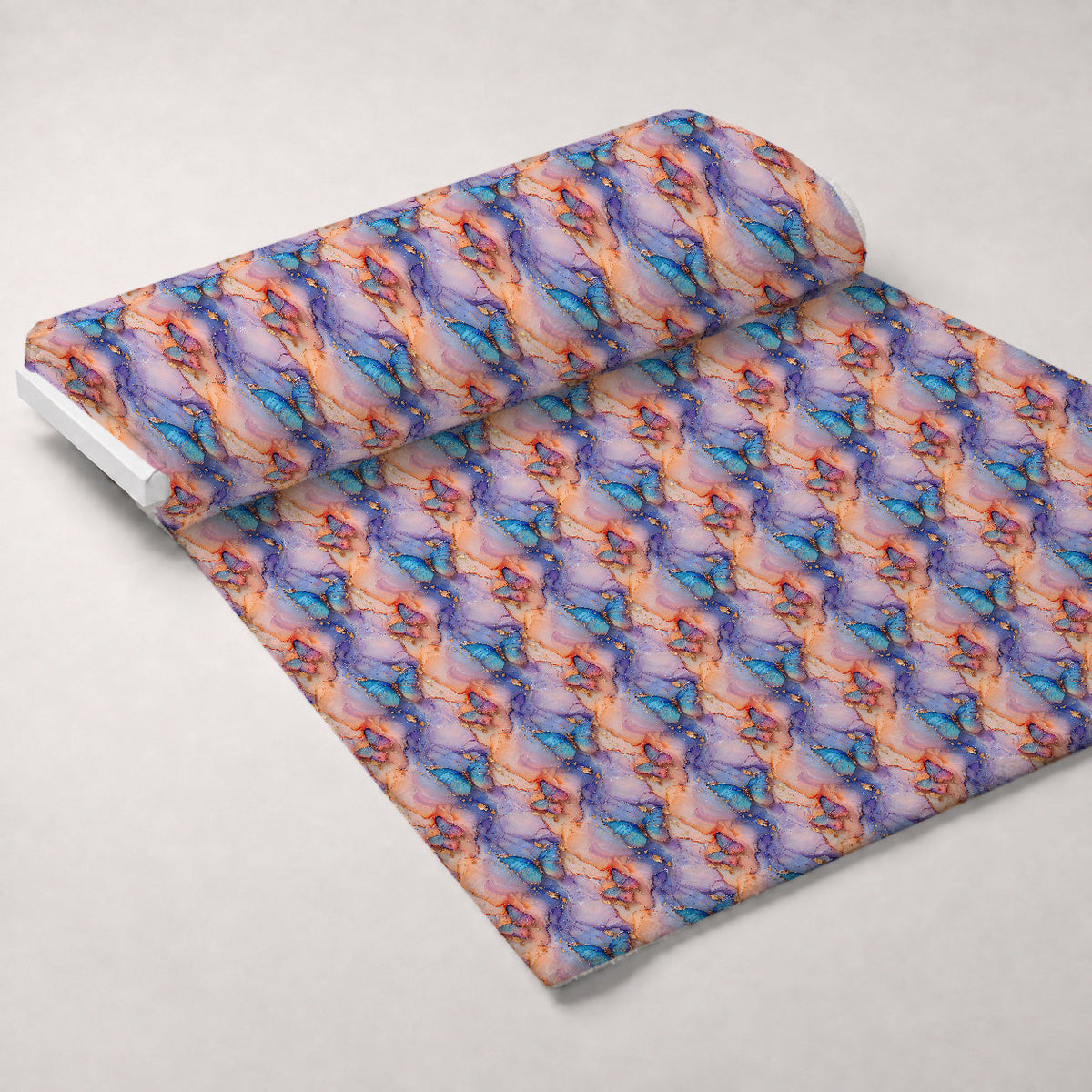 Gilded Wings Pattern 8 Fleece Fabric — fleece fabric unrolled bolt preview (mv-fleece-v1:bolt)
