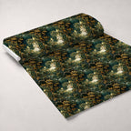 Gilded Woodland Pattern 10 Fleece Fabric — fleece fabric unrolled bolt preview (mv-fleece-v1:bolt)
