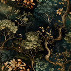 Gilded Woodland Pattern 11 Fleece Fabric — fleece fabric folded close-up preview (mv-fleece-v1:lying)