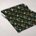 Gilded Woodland Pattern 6 Fleece Fabric — fleece fabric unrolled bolt preview (mv-fleece-v1:bolt)
