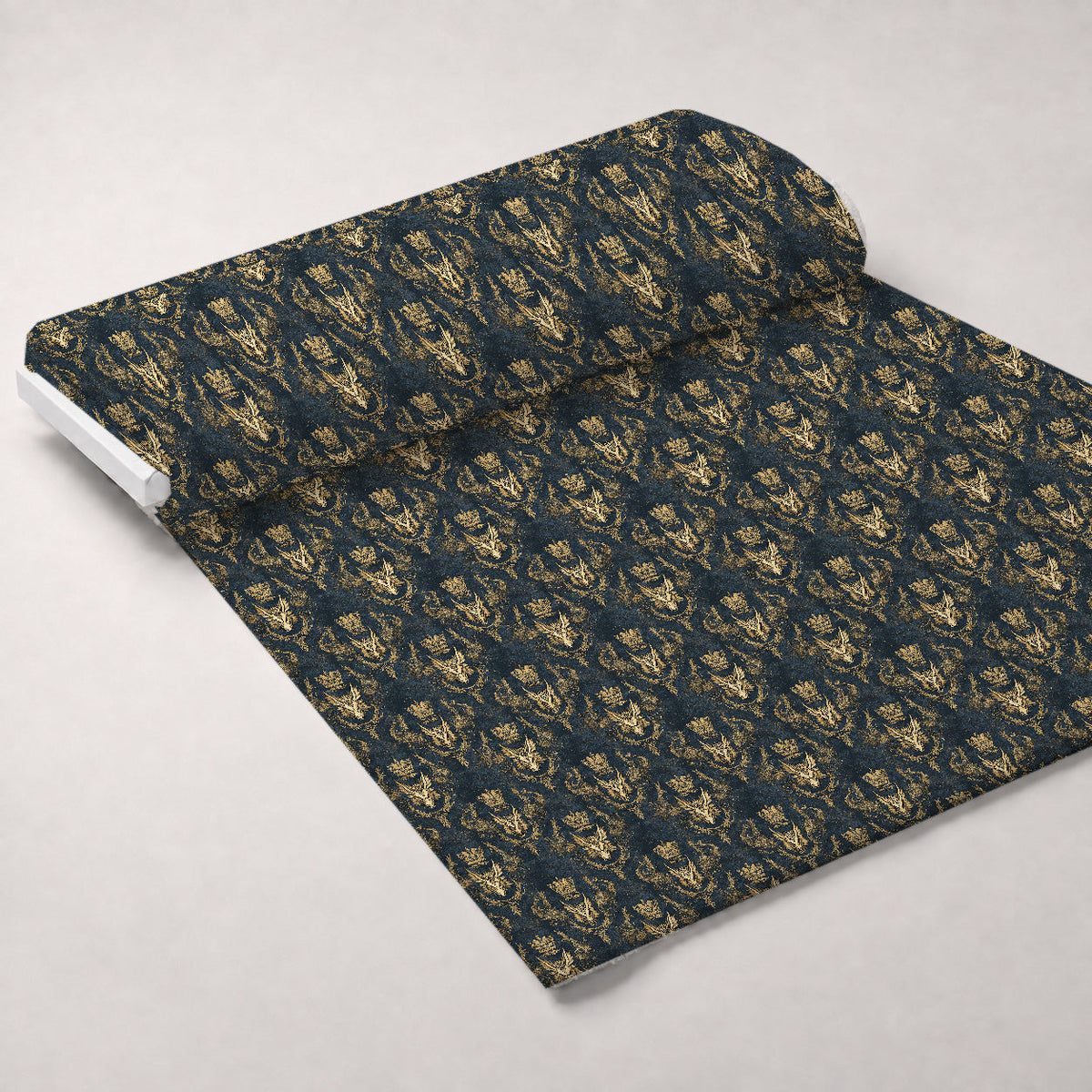 Gilded Wyvern Pattern 12 Fleece Fabric — fleece fabric unrolled bolt preview (mv-fleece-v1:bolt)