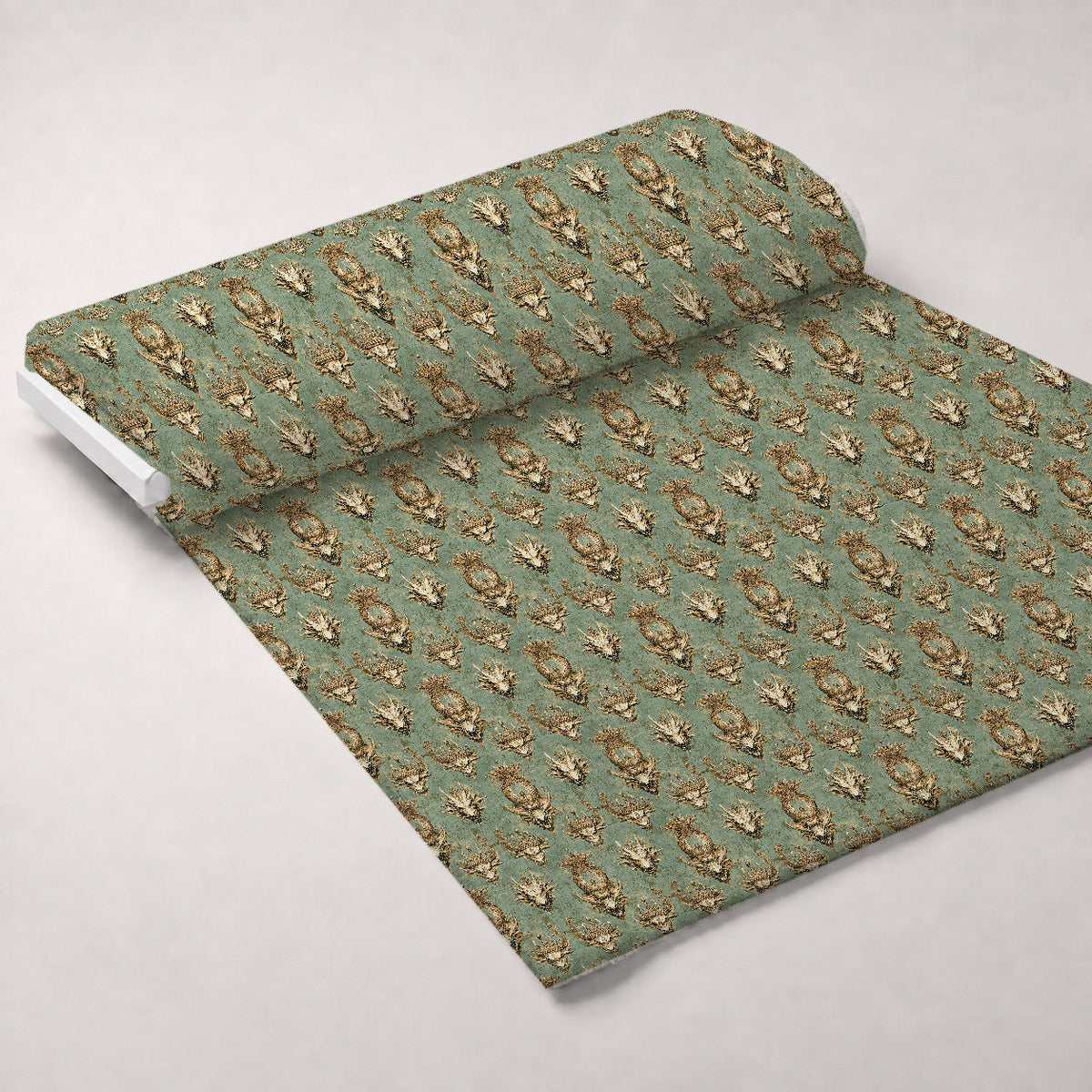 Gilded Wyvern Pattern 18 Fleece Fabric — fleece fabric unrolled bolt preview (mv-fleece-v1:bolt)