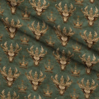 Gilded Wyvern Pattern 20 Fleece Fabric — fleece fabric folded close-up preview (mv-fleece-v1:lying)