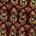 Gilded Wyvern Pattern 23 Fleece Fabric — fleece fabric folded close-up preview (mv-fleece-v1:lying)