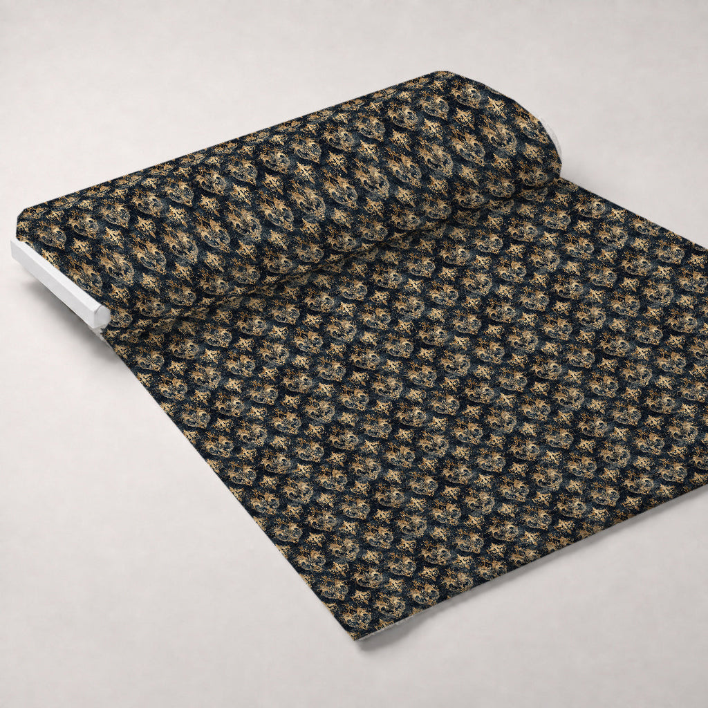 Gilded Wyvern Pattern 5 Fleece Fabric — fleece fabric unrolled bolt preview (mv-fleece-v1:bolt)