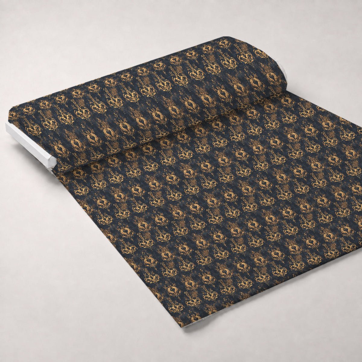 Gilded Wyvern Pattern 6 Fleece Fabric — fleece fabric unrolled bolt preview (mv-fleece-v1:bolt)