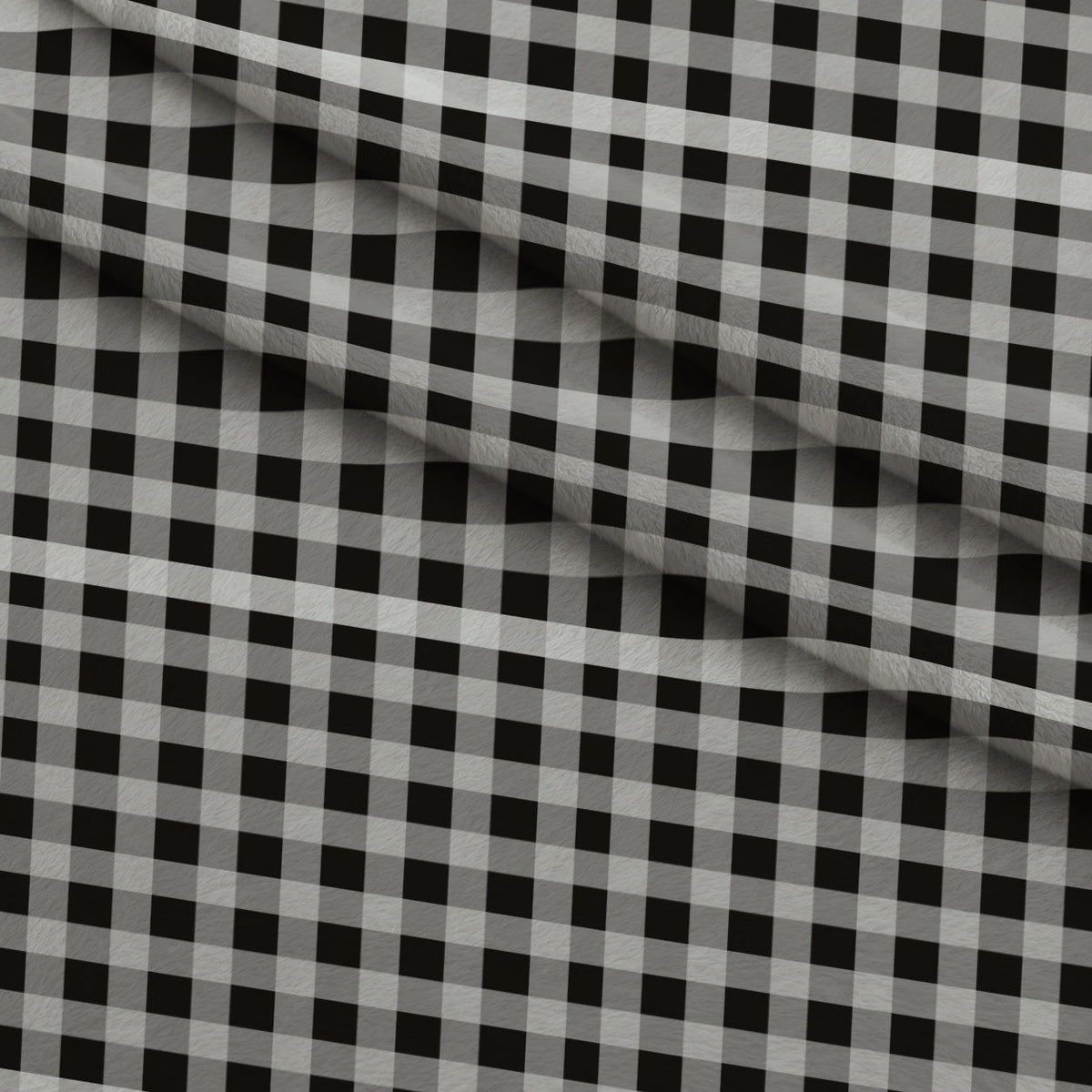 Gingham Fawns Pattern 3 Fleece Fabric — fleece fabric folded close-up preview (mv-fleece-v1:lying)