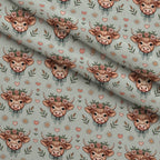 Gingham Grazers Pattern 11 Fleece Fabric — fleece fabric folded close-up preview (mv-fleece-v1:lying)