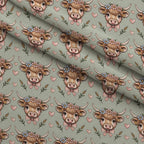 Gingham Grazers Pattern 13 Fleece Fabric — fleece fabric folded close-up preview (mv-fleece-v1:lying)