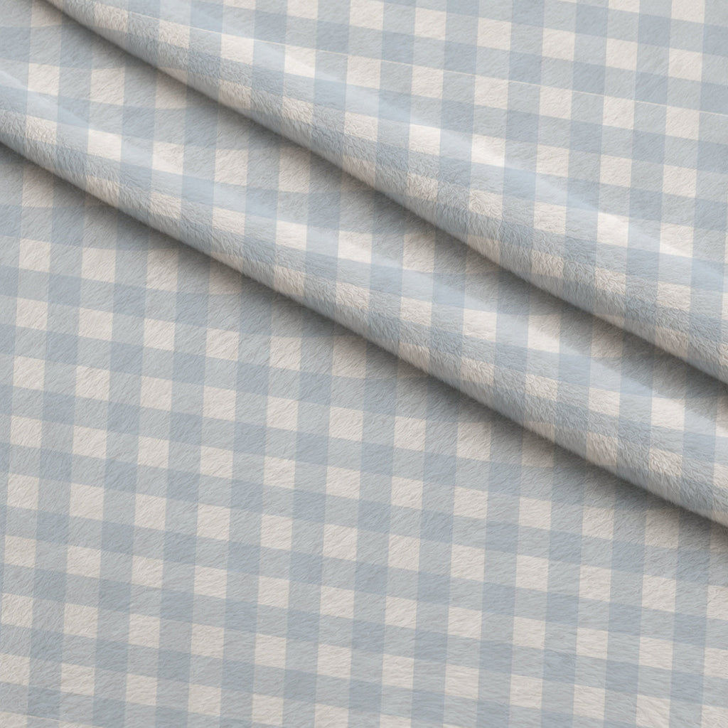 Gingham Spindle Fleece Fabric — fleece fabric folded close-up preview (mv-fleece-v1:lying)