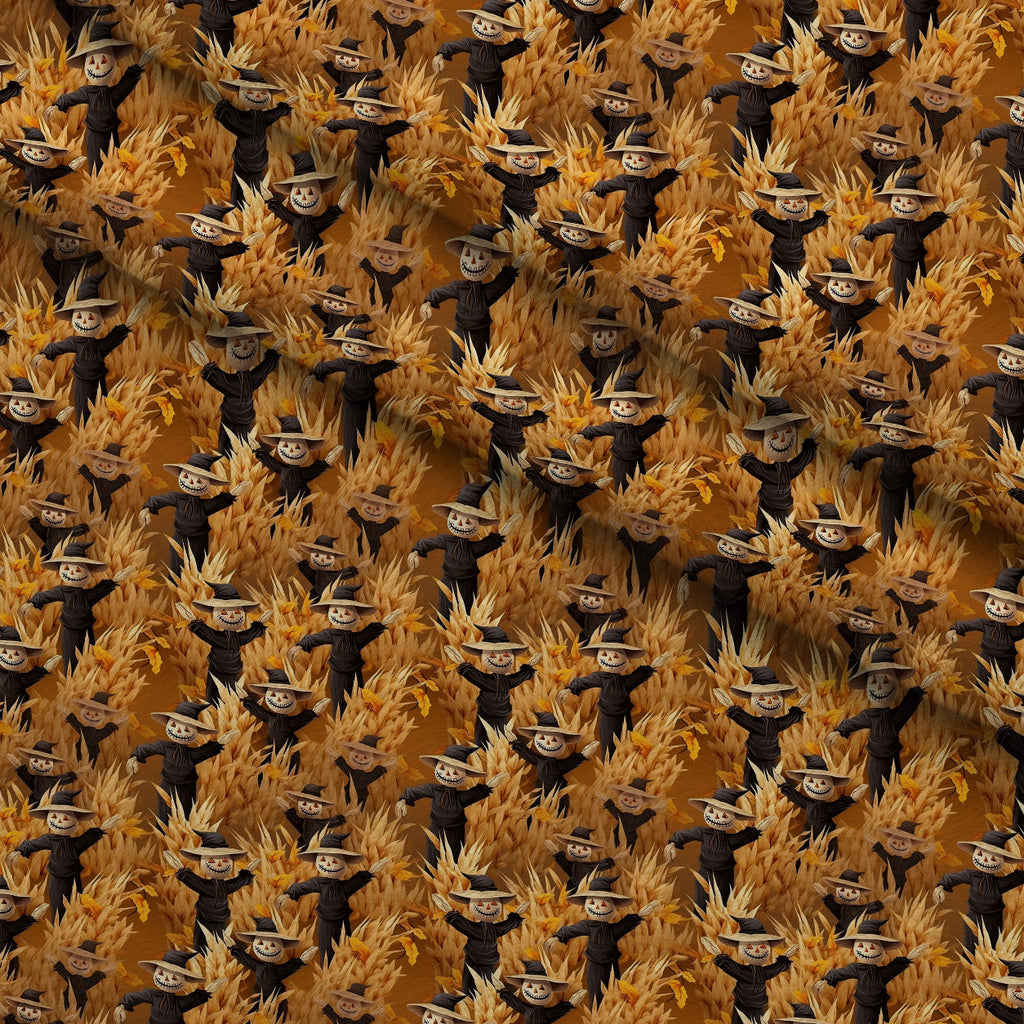 Glowing Ghosts Pattern 6 Fleece Fabric — fleece fabric folded close-up preview (mv-fleece-v1:lying)