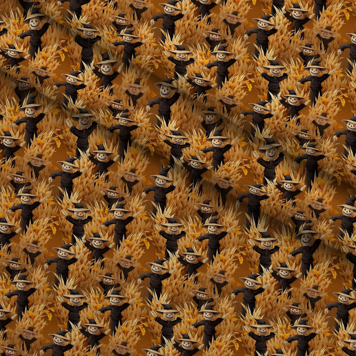 Glowing Ghosts Pattern 6 Fleece Fabric — fleece fabric folded close-up preview (mv-fleece-v1:lying)