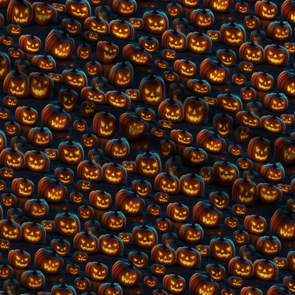 Glowing Ghosts Pattern 7 Fleece Fabric — fleece fabric folded close-up preview (mv-fleece-v1:lying)