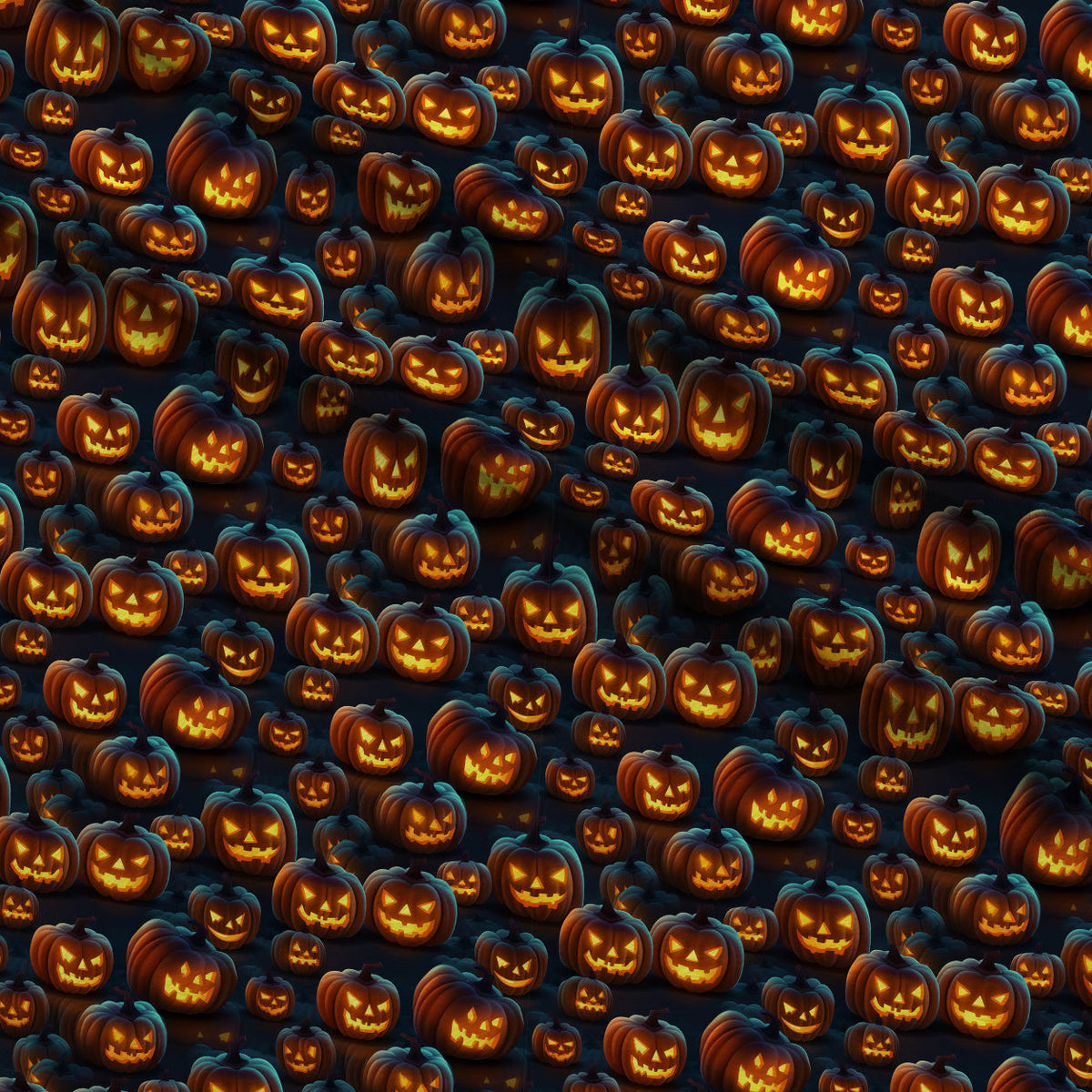 Glowing Ghosts Pattern 7 Fleece Fabric — fleece fabric folded close-up preview (mv-fleece-v1:lying)
