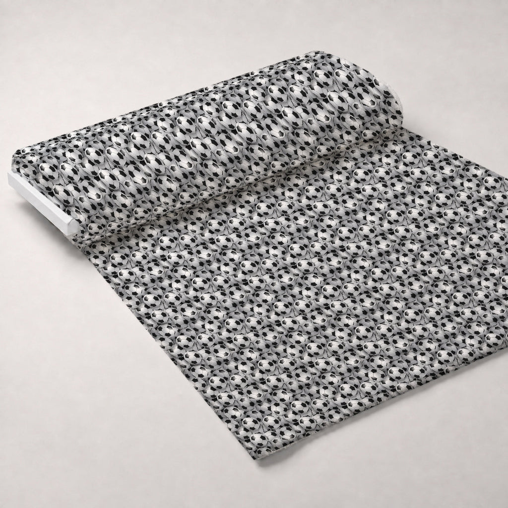 Goal Rush Pattern 1 Fleece Fabric — fleece fabric unrolled bolt preview (mv-fleece-v1:bolt)