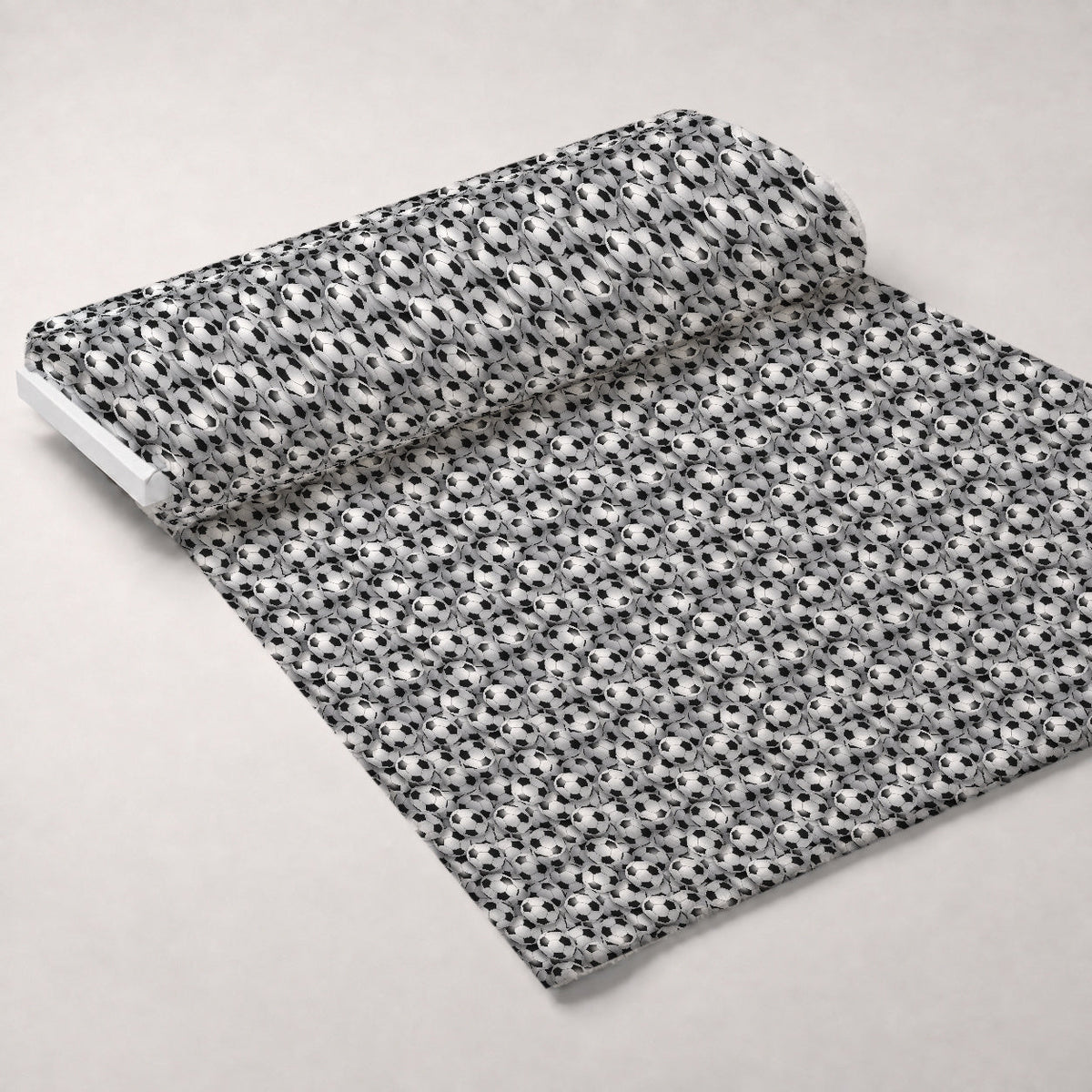 Goal Rush Pattern 1 Fleece Fabric — fleece fabric unrolled bolt preview (mv-fleece-v1:bolt)