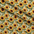 Golden Flutter Fields Pattern 17 Fleece Fabric — fleece fabric folded close-up preview (mv-fleece-v1:lying)