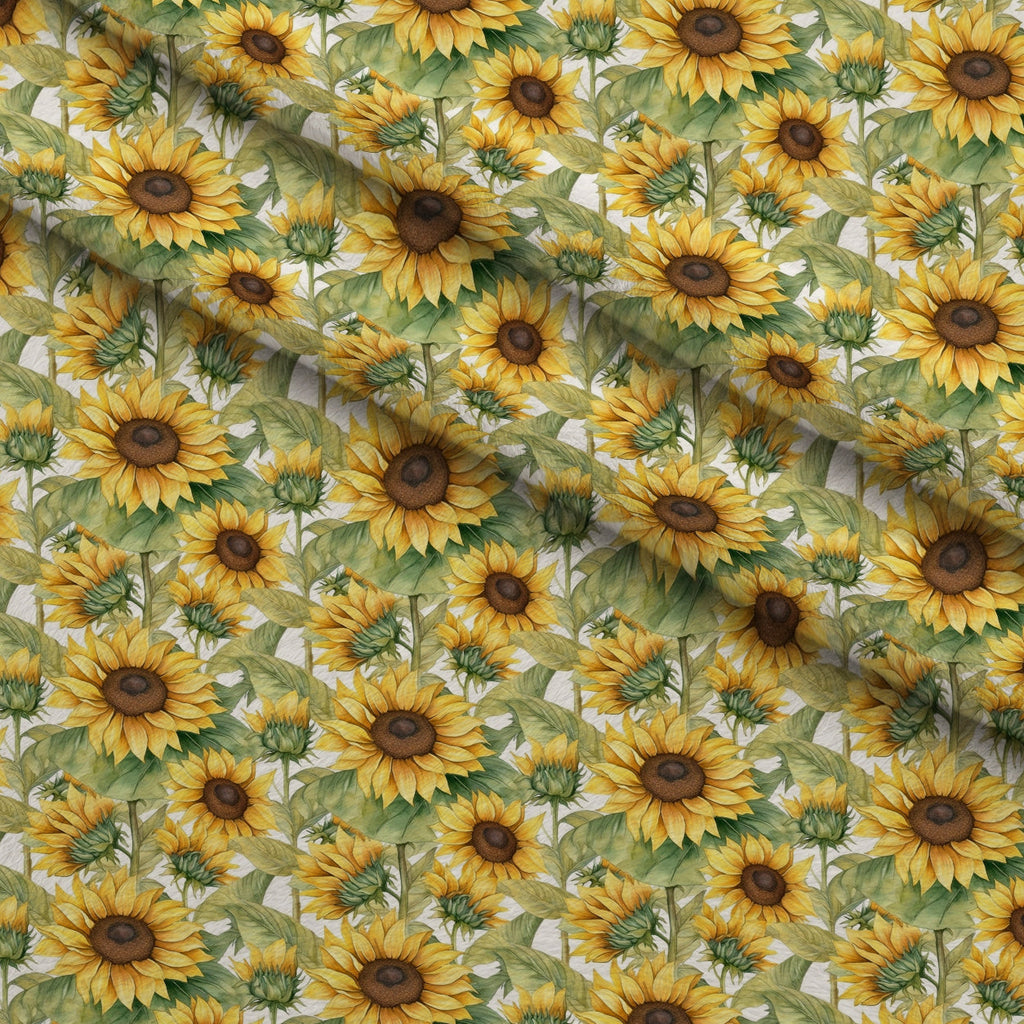 Golden Flutter Fields Pattern 18 Fleece Fabric — fleece fabric folded close-up preview (mv-fleece-v1:lying)