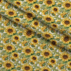 Golden Flutter Fields Pattern 18 Fleece Fabric — fleece fabric folded close-up preview (mv-fleece-v1:lying)