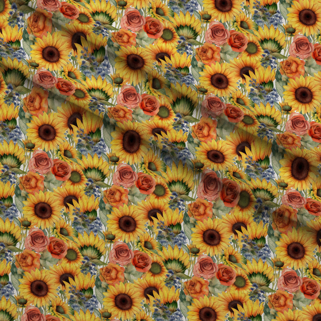 Golden Flutter Fields Pattern 22 Fleece Fabric — fleece fabric folded close-up preview (mv-fleece-v1:lying)
