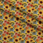 Golden Flutter Fields Pattern 22 Fleece Fabric — fleece fabric folded close-up preview (mv-fleece-v1:lying)