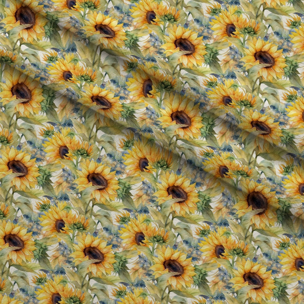 Golden Flutter Fields Pattern 23 Fleece Fabric — fleece fabric folded close-up preview (mv-fleece-v1:lying)