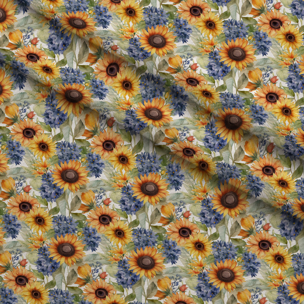 Golden Flutter Fields Pattern 24 Fleece Fabric — fleece fabric folded close-up preview (mv-fleece-v1:lying)