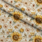 Golden Harvest Blooms Pattern 20 Fleece Fabric — fleece fabric folded close-up preview (mv-fleece-v1:lying)