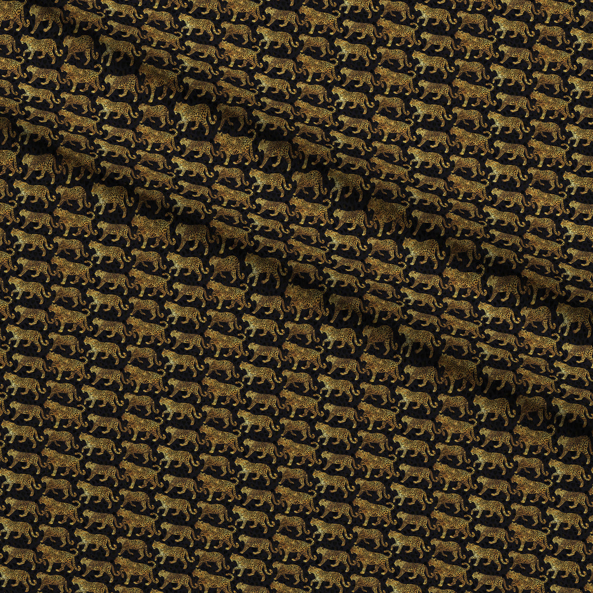 Golden Leopards Fleece Fabric — fleece fabric folded close-up preview (mv-fleece-v1:lying)