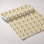 Golden Meadow Flutter Pattern 5 Fleece Fabric — fleece fabric unrolled bolt preview (mv-fleece-v1:bolt)