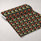 Googly Guppies Pattern 1 Fleece Fabric — fleece fabric unrolled bolt preview (mv-fleece-v1:bolt)