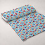 Googly Guppies Pattern 9 Fleece Fabric — fleece fabric unrolled bolt preview (mv-fleece-v1:bolt)