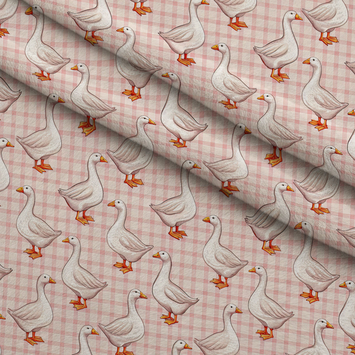 Gosling Plaid Pattern 12 Fleece Fabric — fleece fabric folded close-up preview (mv-fleece-v1:lying)
