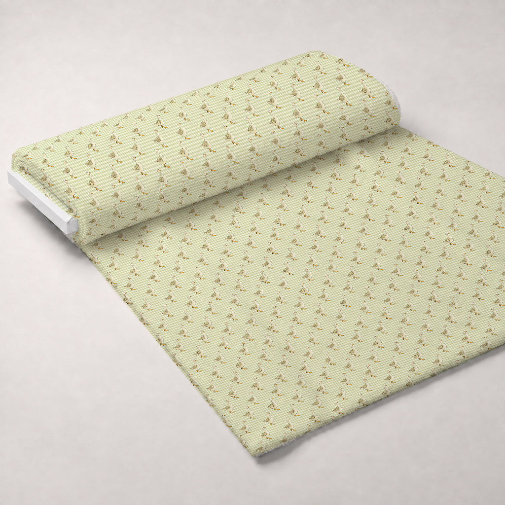 Gosling Plaid Pattern 5 Fleece Fabric — fleece fabric unrolled bolt preview (mv-fleece-v1:bolt)
