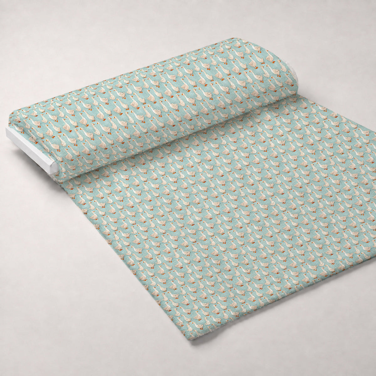 Gosling Plaid Pattern 9 Fleece Fabric — fleece fabric unrolled bolt preview (mv-fleece-v1:bolt)