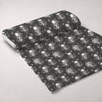 Gothic Blooms Pattern 2 Fleece Fabric — fleece fabric unrolled bolt preview (mv-fleece-v1:bolt)