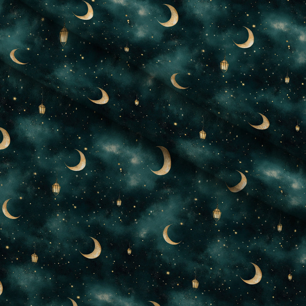 Gothic Fairytale Pattern 1 Fleece Fabric — fleece fabric folded close-up preview (mv-fleece-v1:lying)