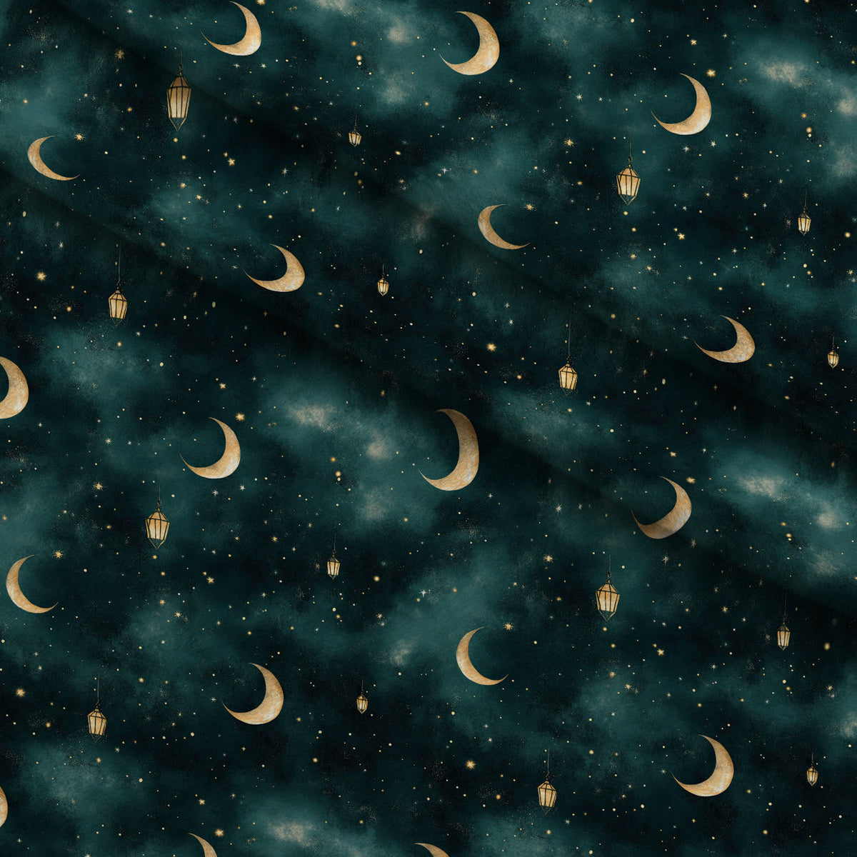 Gothic Fairytale Pattern 1 Fleece Fabric — fleece fabric folded close-up preview (mv-fleece-v1:lying)