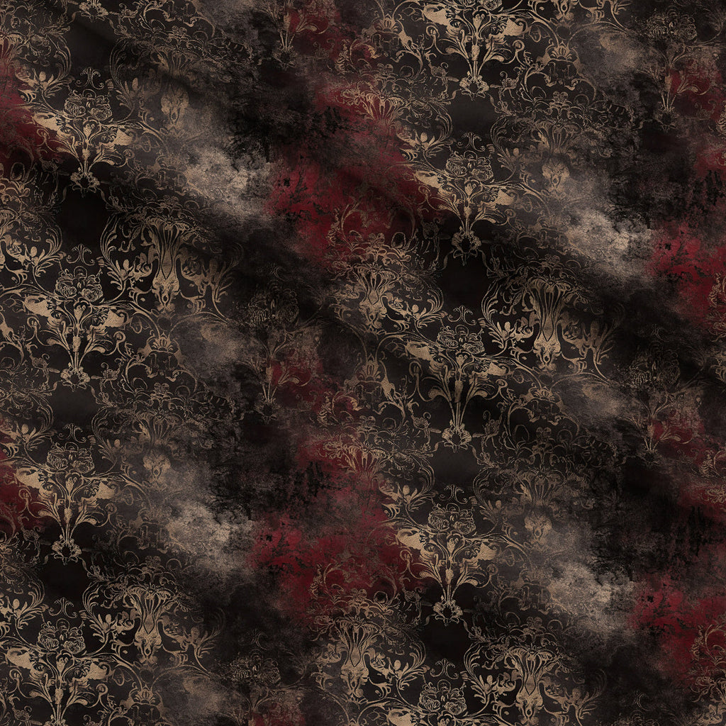Gothic Fairytale Pattern 16 Fleece Fabric — fleece fabric folded close-up preview (mv-fleece-v1:lying)