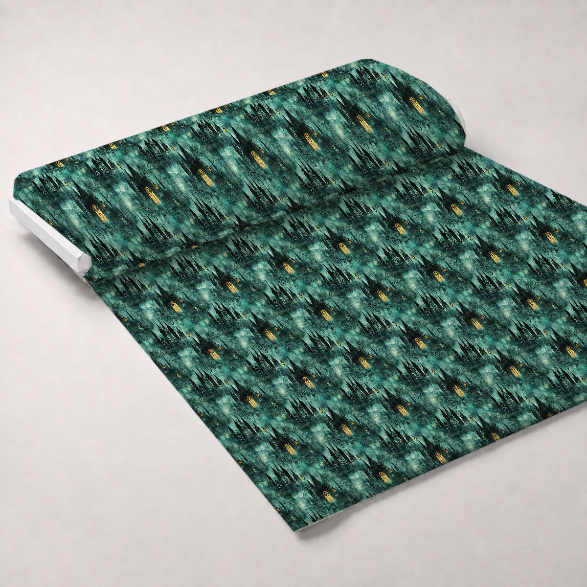 Gothic Fairytale Pattern 18 Fleece Fabric — fleece fabric unrolled bolt preview (mv-fleece-v1:bolt)