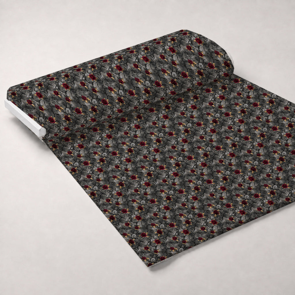 Gothic Fairytale Pattern 24 Fleece Fabric — fleece fabric unrolled bolt preview (mv-fleece-v1:bolt)