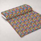 Gouache Garden Pattern 4 Fleece Fabric — fleece fabric unrolled bolt preview (mv-fleece-v1:bolt)