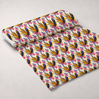 Gouache Garden Pattern 9 Fleece Fabric — fleece fabric unrolled bolt preview (mv-fleece-v1:bolt)