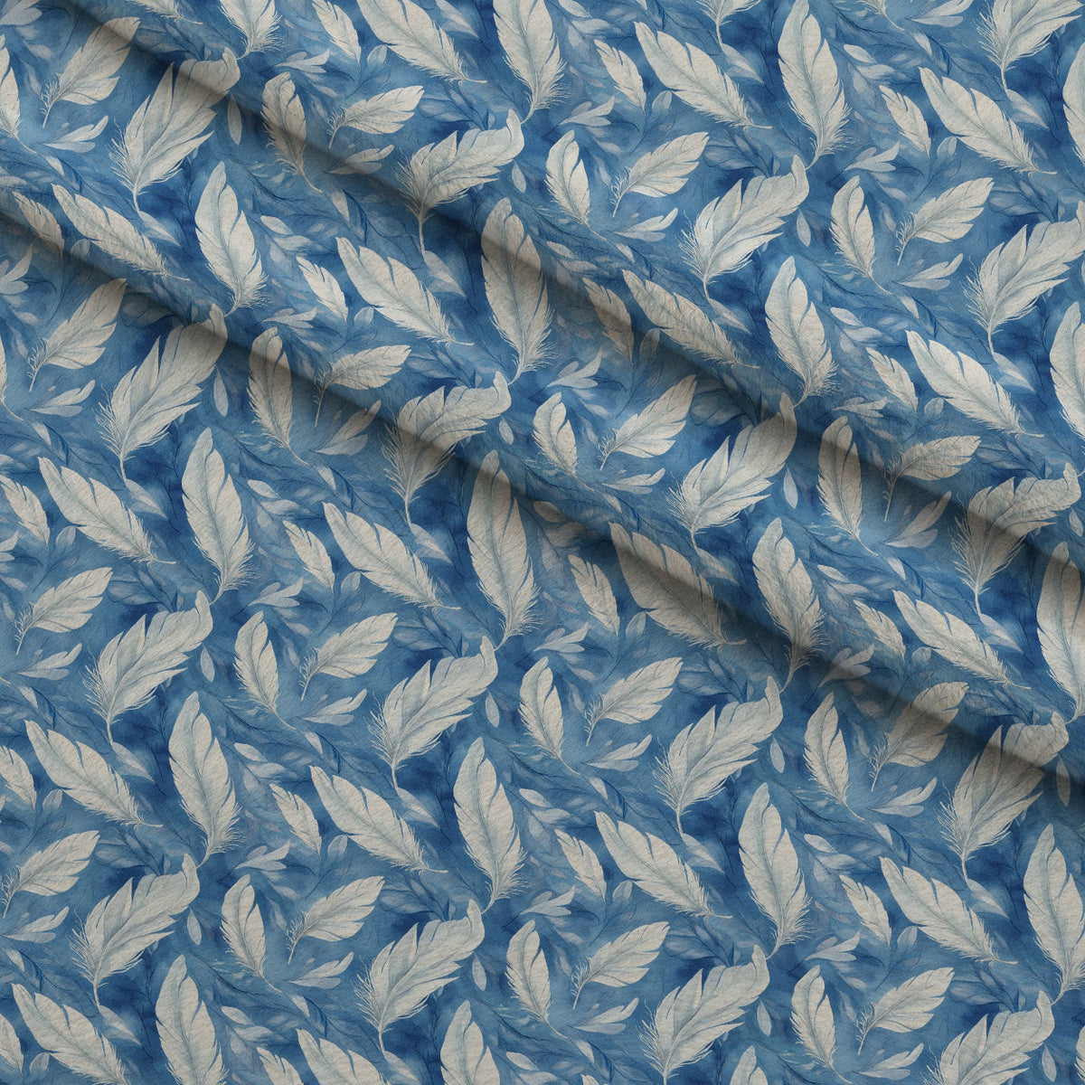 Graceful Waters Pattern 1 Fleece Fabric — fleece fabric folded close-up preview (mv-fleece-v1:lying)
